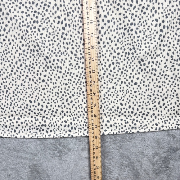 Ava James 2X Plus Size Dalmatian Dot Cold Shoulder Ladder Strap Top - Picture 8 of 8